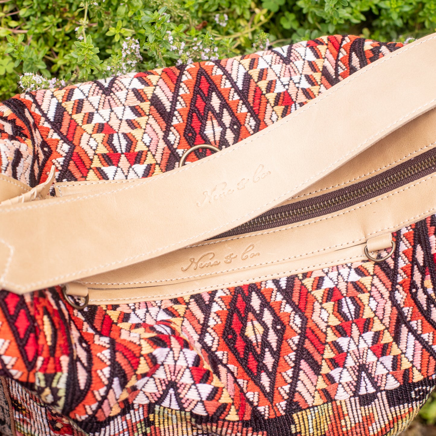 BEATRIZ CDB + DIAMANTE STRAP - OOAK HUIPIL - LATTE - NO. 17232