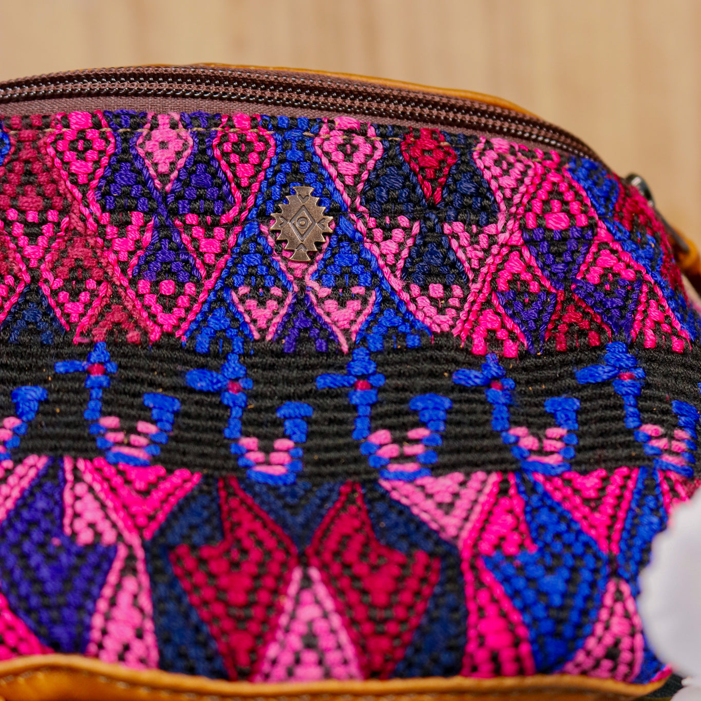 FANCY POUCH - OOAK HUIPIL - CAFE - NO. 16336