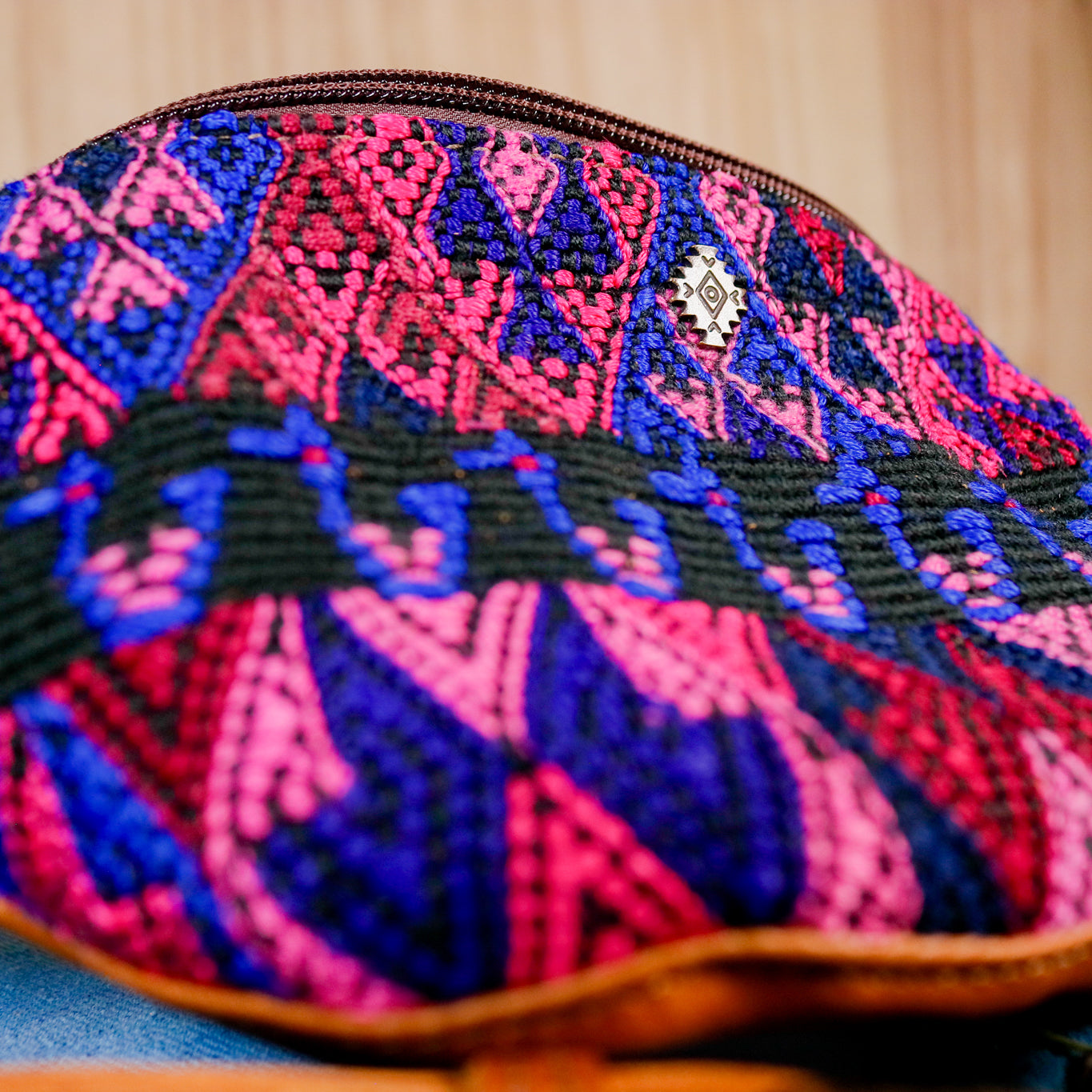 FANCY POUCH - OOAK HUIPIL - CAFE - NO. 16336