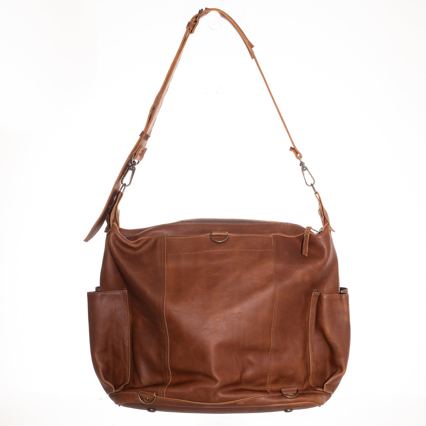 BEATRIZ CONVERTIBLE DAY BAG - MEDIUM - FULL LEATHER - CAFE