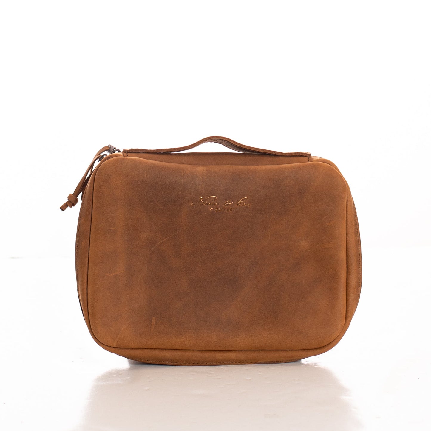 TECH POUCH - MEXICO COLLECTION - TOBACCO LEATHER