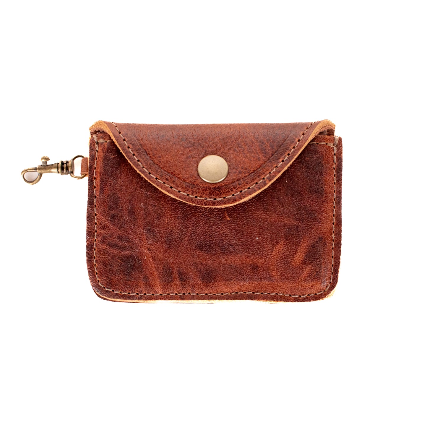 CARD CASE WITH CLASP - HONEY