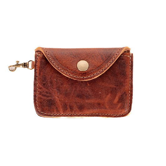 CARD CASE WITH CLASP - HONEY