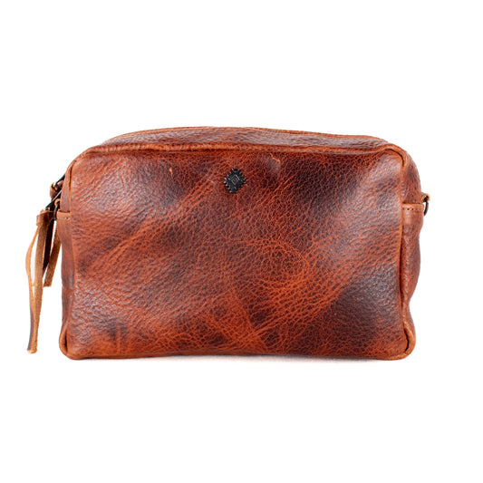 **SHIP WINDOW** WANDER CROSSBODY BAG + STRAP SET - FULL LEATHER - HONEY
