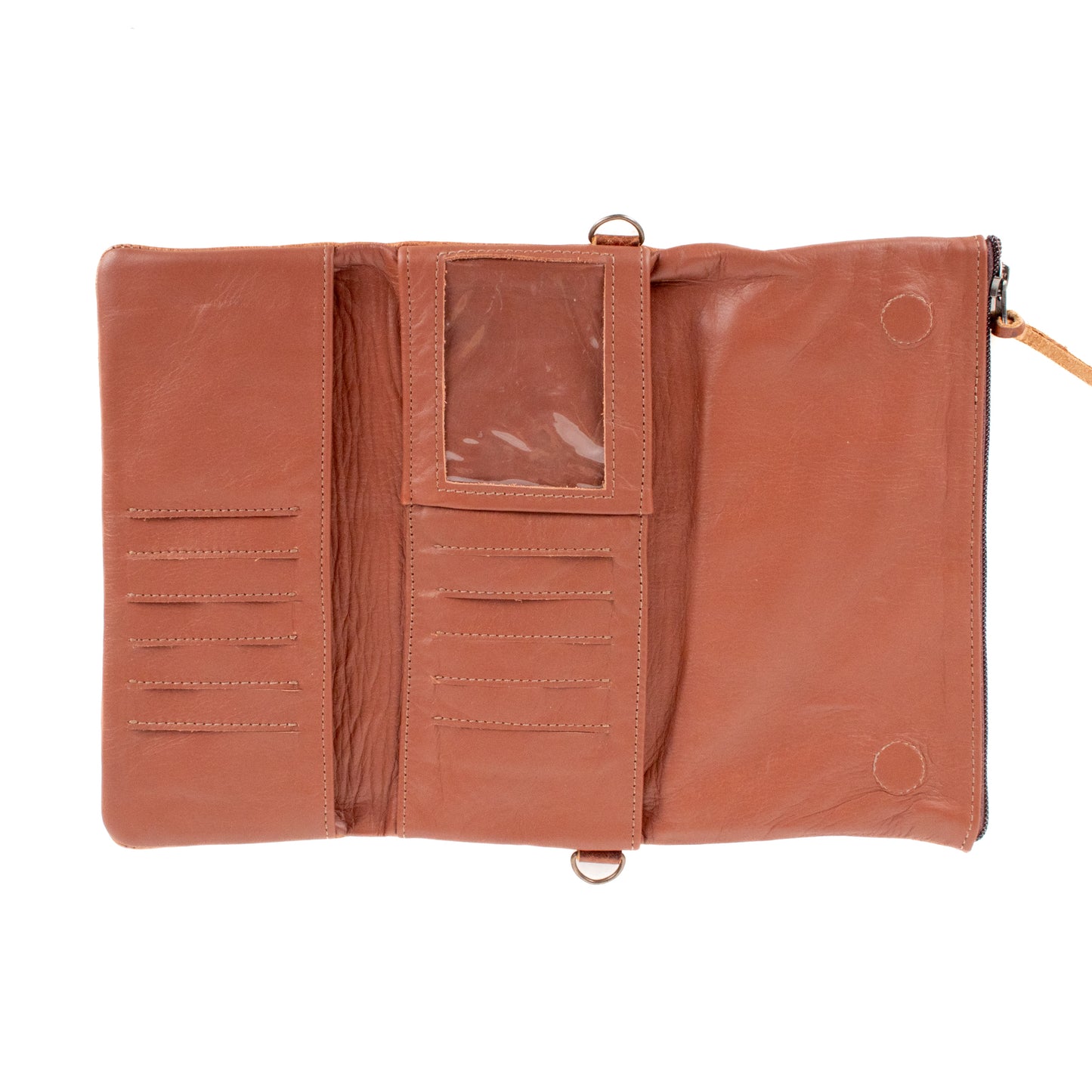 TRI-FOLD WALLET - FULL LEATHER - HONEY