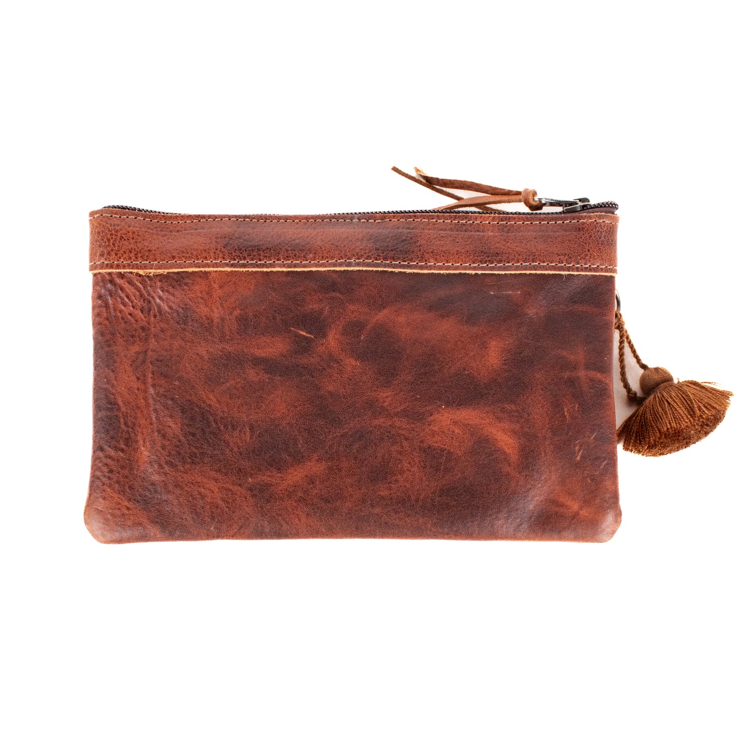 **SHIP WINDOW** DOUBLE CLUTCH + VIVI STRAP SET - FULL LEATHER - HONEY