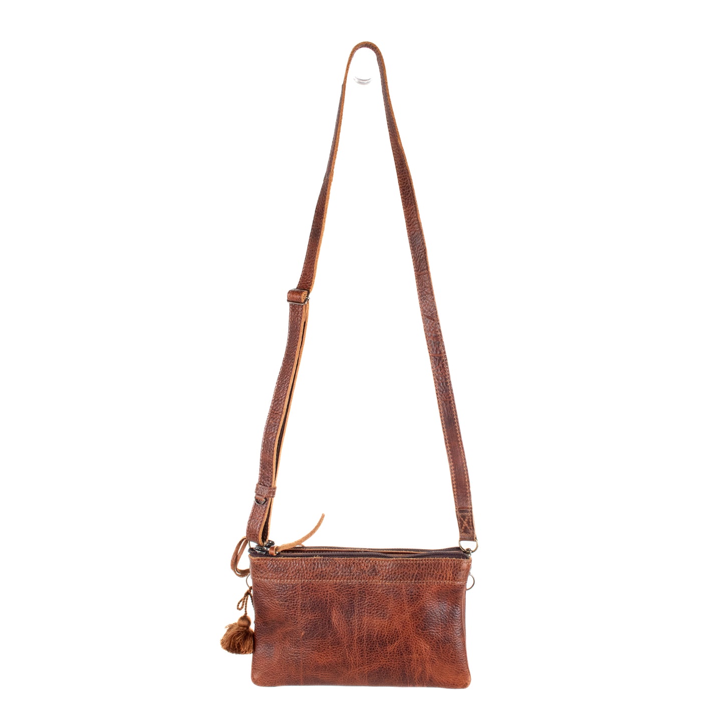 **SHIP WINDOW** DOUBLE CLUTCH + VIVI STRAP SET - FULL LEATHER - HONEY
