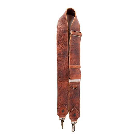 ADJUSTABLE WIDE STRAP - FULL LEATHER - HONEY