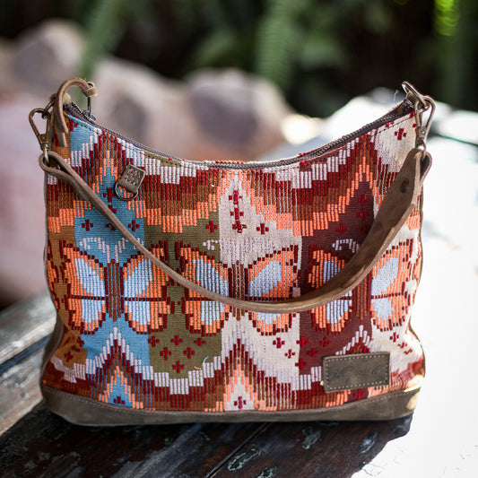 SMALL PENELOPE BAG - H&S BUTTERFLY - VERDE OLIVO - NO. 200042