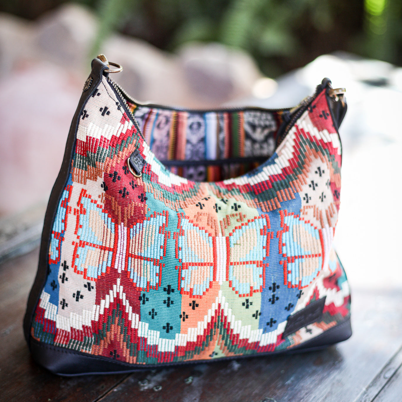 SMALL PENELOPE BAG - H&S BUTTERFLY - BLACK - NO. 200044