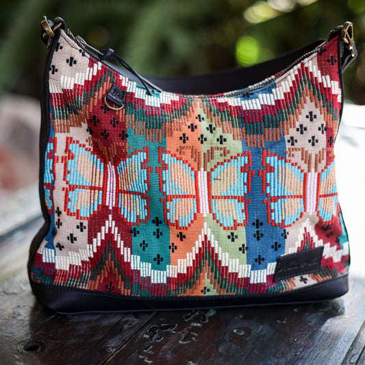 SMALL PENELOPE BAG - H&S BUTTERFLY - BLACK - NO. 200044