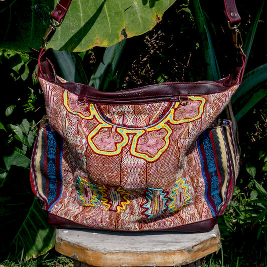 BEATRIZ CDB - EMBROIDERED OOAK HUIPIL - VINO TINTO - NO. 15558