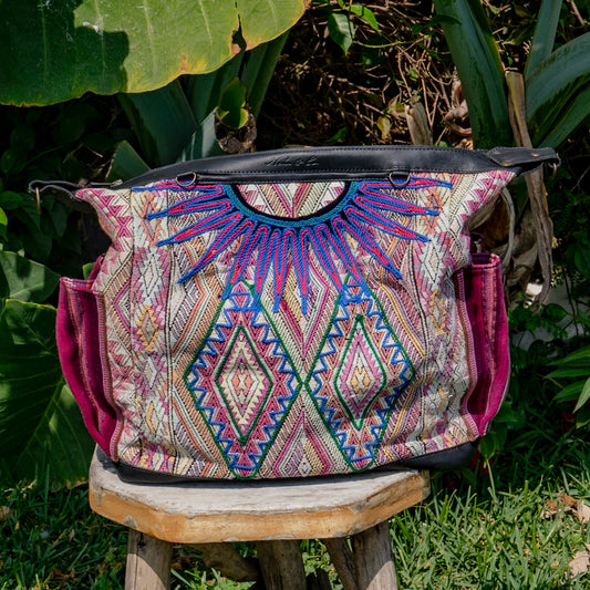 BEATRIZ CDB - EMBROIDERED OOAK HUIPIL - BLACK - NO. 15554