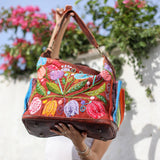 BEATRIZ CDB + DIAMANTE STRAP - H&S FLORAL - COPPER - NO. 202416