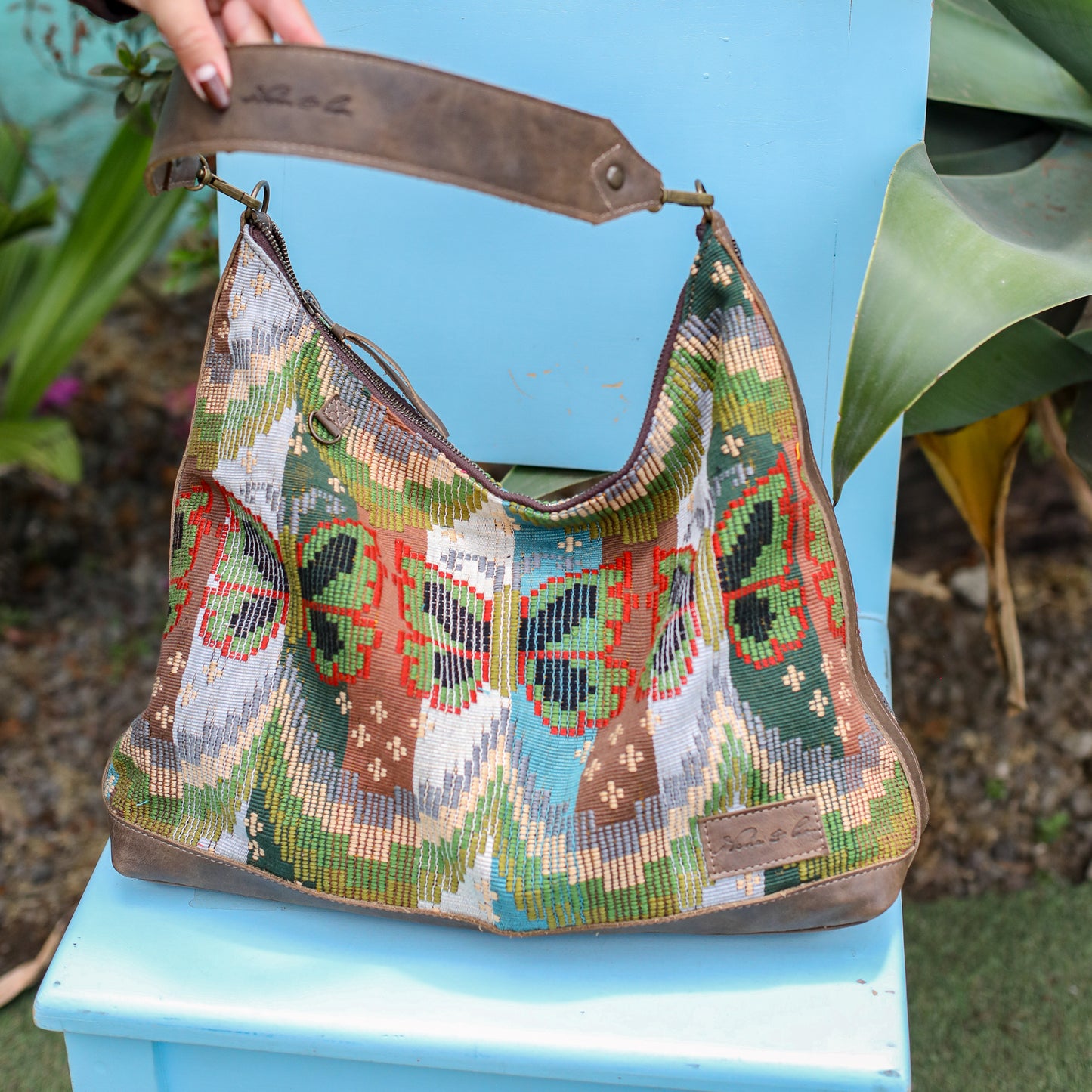 PENELOPE BAG - H&S BUTTERFLY - FOSSIL - NO. 200649