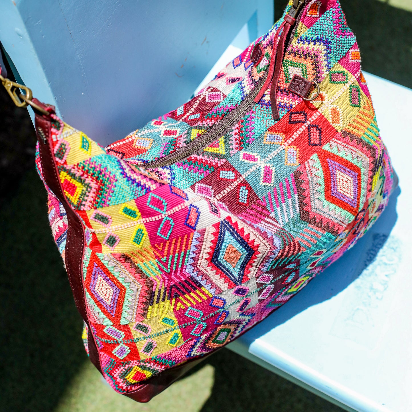 PENELOPE BAG - H&S WHEAT - VINO TINTO - NO. 200646