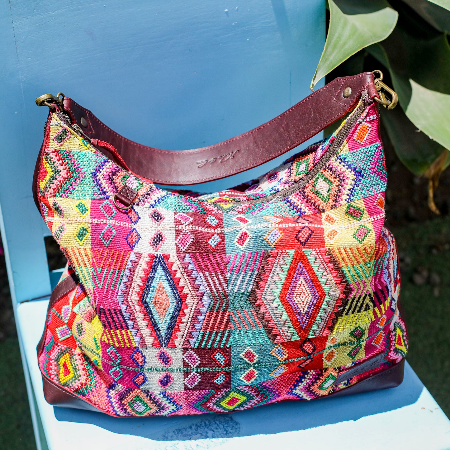 PENELOPE BAG - H&S WHEAT - VINO TINTO - NO. 200646
