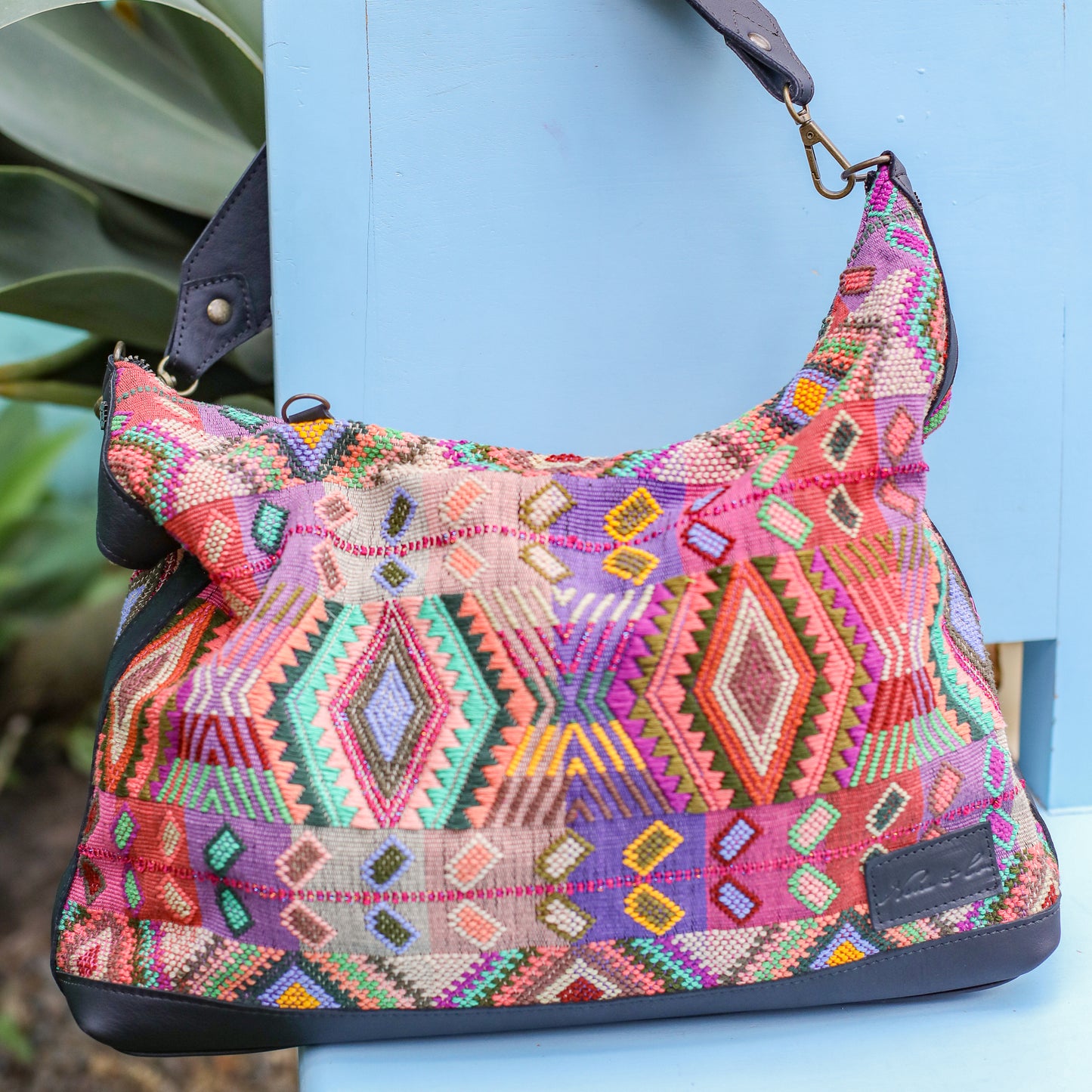 PENELOPE BAG - H&S WHEAT - BLACK - NO. 200645