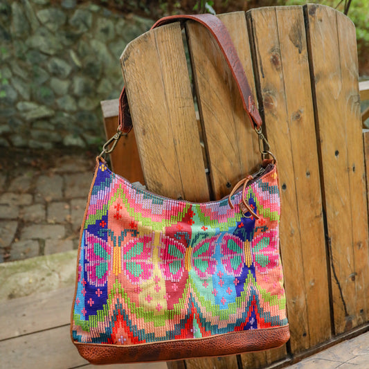 **SHIP WINDOW** SMALL PENELOPE BAG - H&S BUTTERFLY - HONEY - NO. 201862