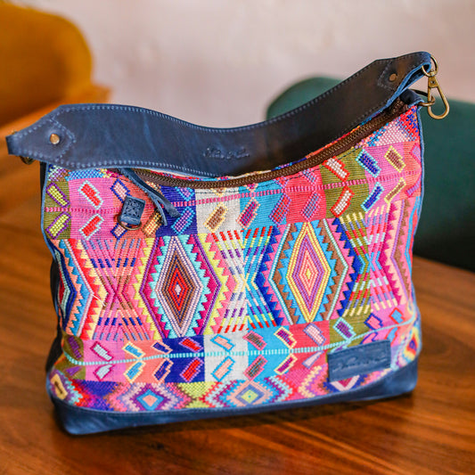 SMALL PENELOPE BAG - H&S WHEAT - NAVY - NO. 19689