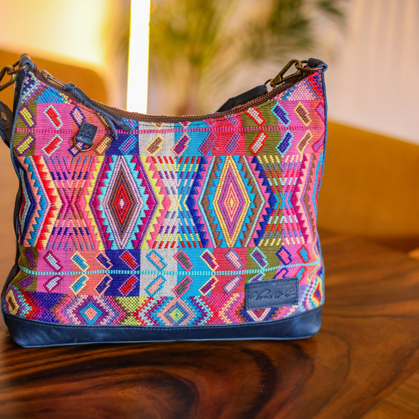 SMALL PENELOPE BAG - H&S WHEAT - NAVY - NO. 19689