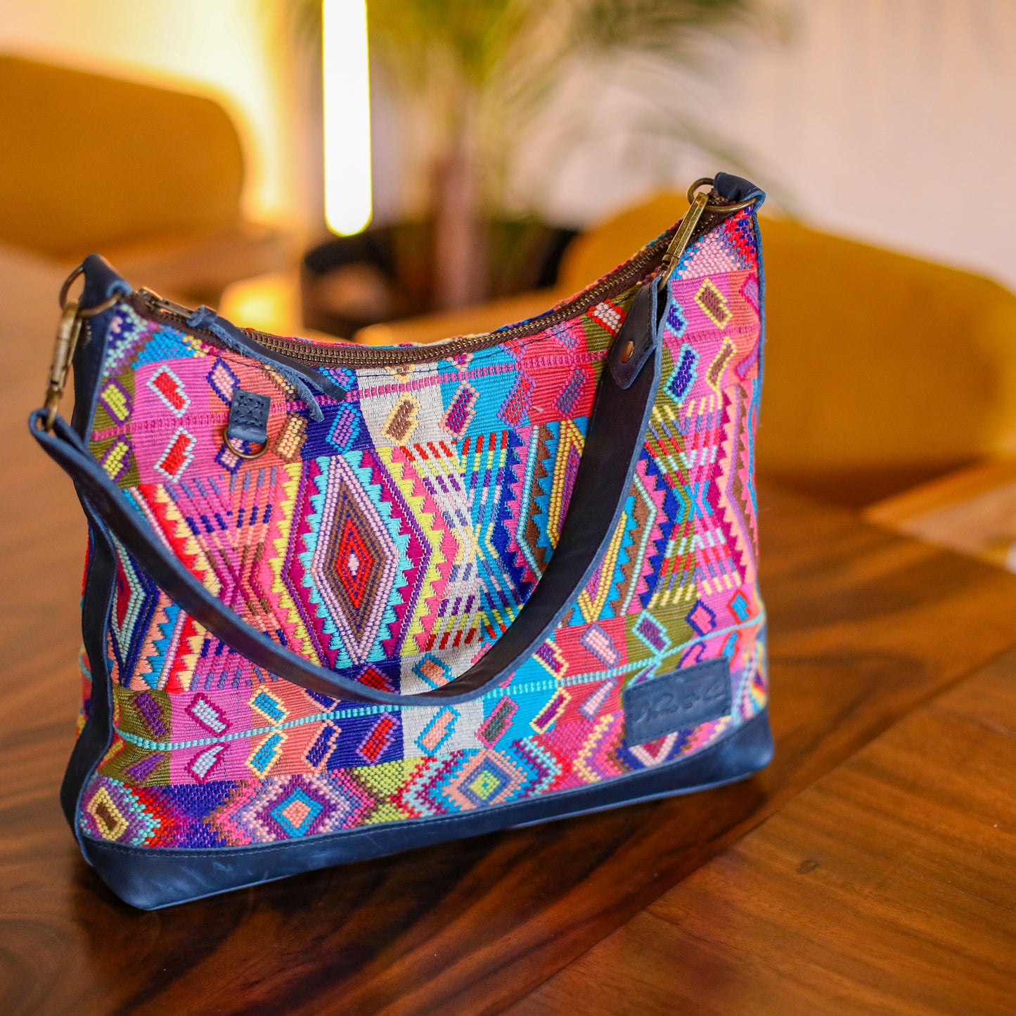 SMALL PENELOPE BAG - H&S WHEAT - NAVY - NO. 19689