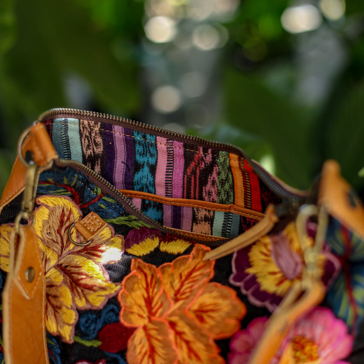 SMALL PENELOPE BAG - H&S EMBROIDERED FLORAL - DUNA AMARILLA - NO. 19863