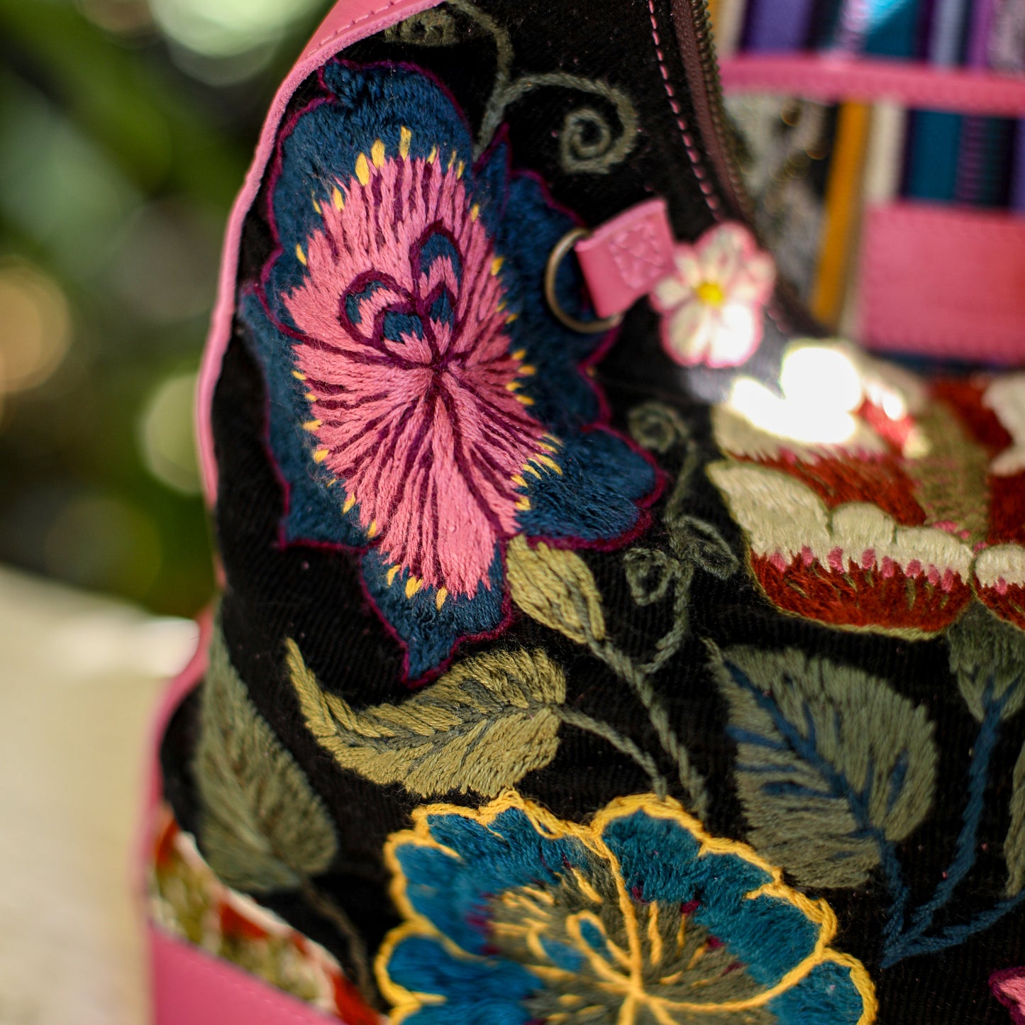 SMALL PENELOPE BAG - H&S EMBROIDERED FLORAL - JAZZY - NO. 19862