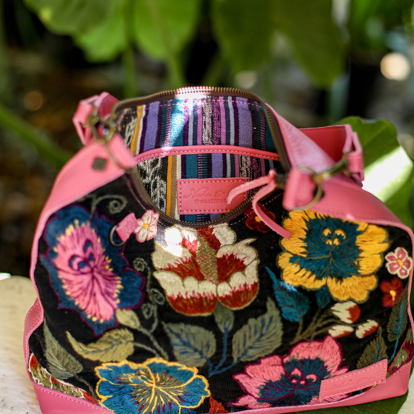 SMALL PENELOPE BAG - H&S EMBROIDERED FLORAL - JAZZY - NO. 19862