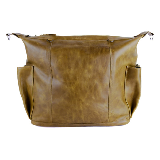 BEATRIZ CONVERTIBLE DAY BAG - FULL LEATHER - MOSS