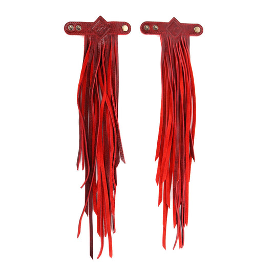 DIAMANTE FRINGE TASSEL - SAFFRON - SET OF 2