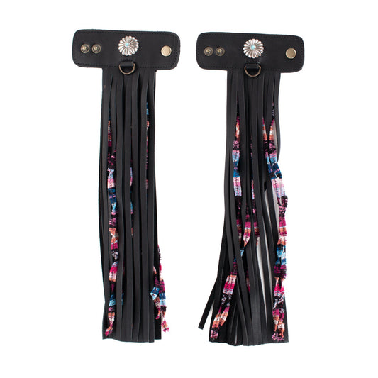 LAYERED TASSEL SET - PARACHUTE - BLACK