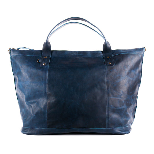 THE PERFECT WEEKENDER - FULL LEATHER - NAVY