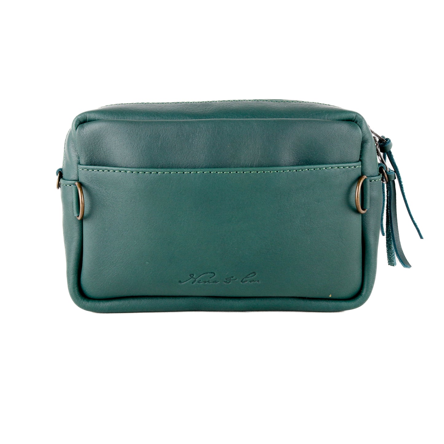 WANDER CROSSBODY BAG + STRAP SET - NENA STUDIO - FULL LEATHER IN GREEN