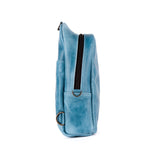 SMALL 2.0 CROSSBODY SLING - FULL LEATHER - CERULEAN