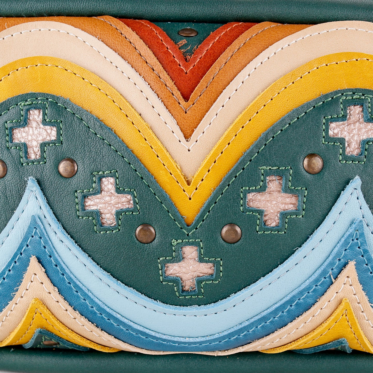 WANDER CROSSBODY BAG + STRAP SET - NENA STUDIO - FULL LEATHER IN GREEN