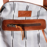 THE PERFECT BAG - POCKETLESS MINI - OOAK HUIPIL - CAFE - NO. 12493