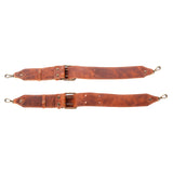 DOUBLE BUCKLE BACKPACK STRAP SET - HONEY
