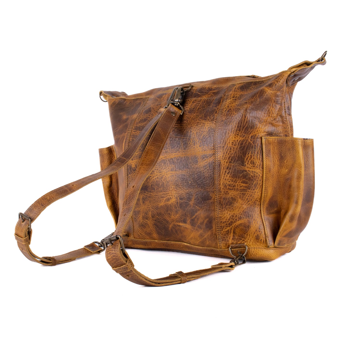 BEATRIZ CONVERTIBLE DAY BAG - FULL LEATHER - WRANGLER