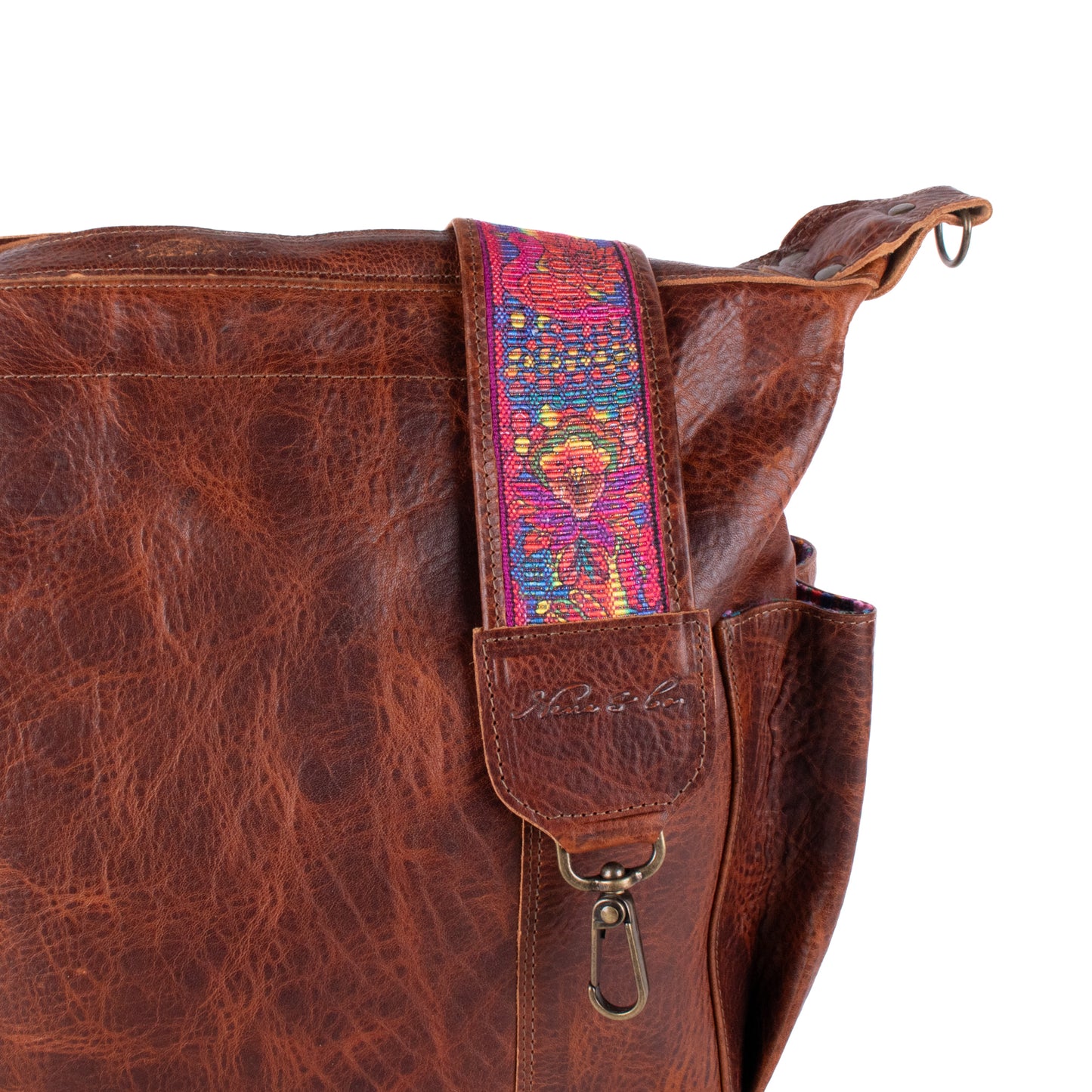 BEATRIZ CONVERTIBLE DAY BAG - FULL LEATHER - HONEY