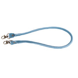 DRAWSTRING BUCKET BAG - FULL LEATHER - CERULEAN