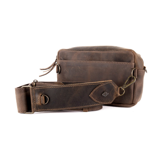 WANDER CROSSBODY BAG + STRAP SET - H&S PANEL - COCOA - NO. 13642
