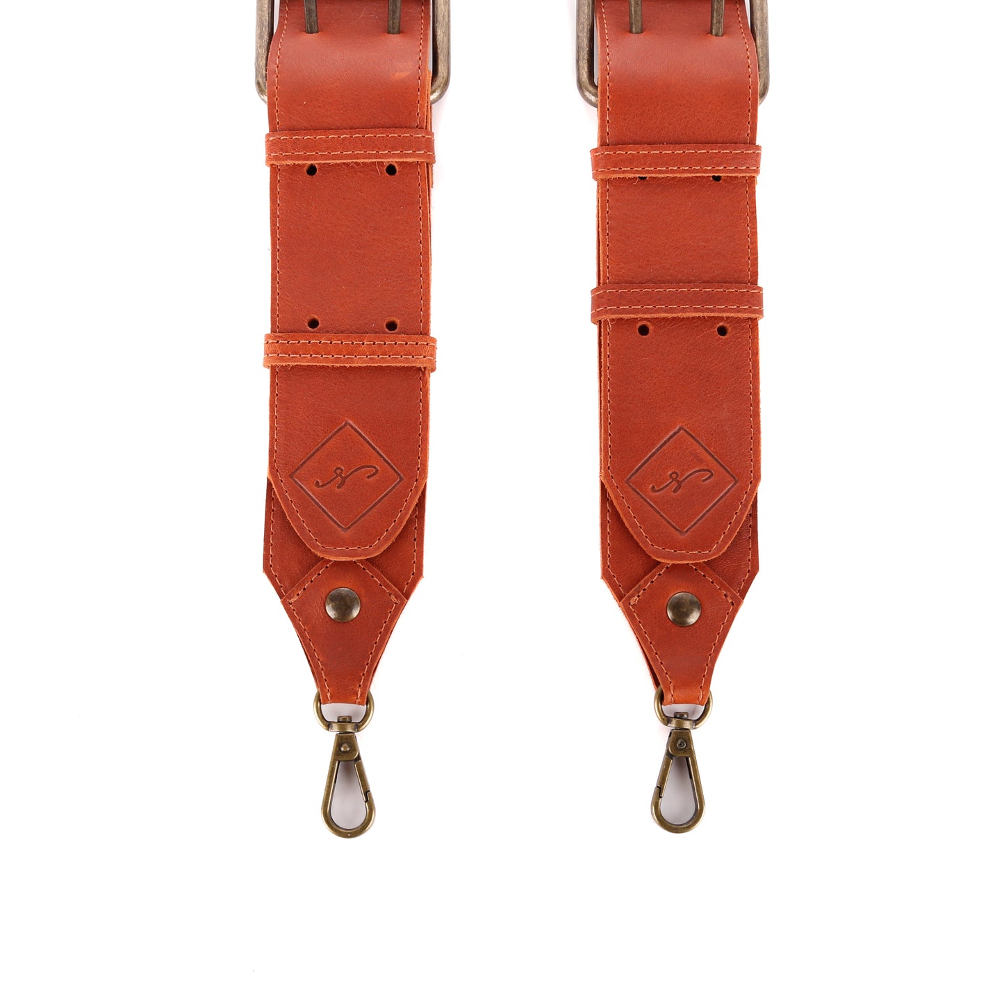 DOUBLE BUCKLE BACKPACK STRAP SET - SIENNA