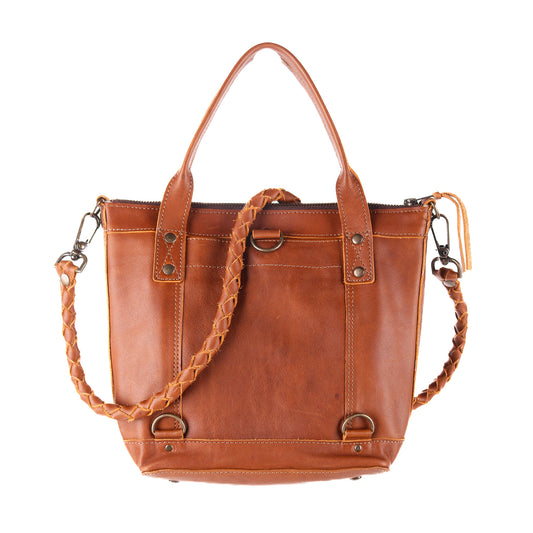 THE PERFECT BAG - POCKETLESS MINI - OOAK HUIPIL - CAFE - NO. 12491