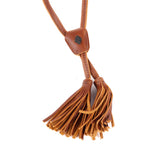 DRAWSTRING BUCKET BAG - OOAK HUIPIL - CAFE - NO. 19307