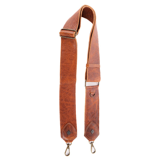 ADJUSTABLE WIDE STRAP - FULL LEATHER - HONEY