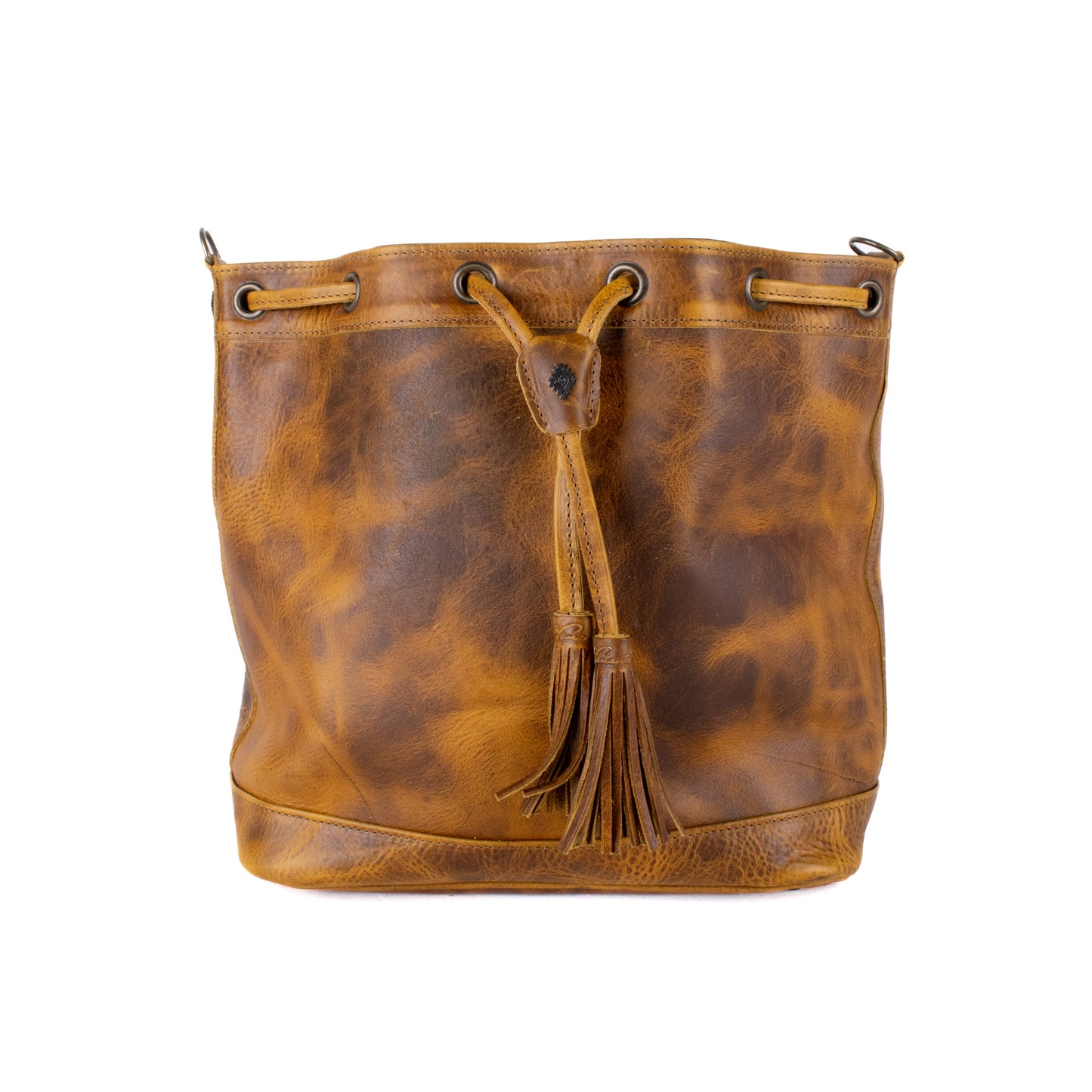DRAWSTRING BUCKET BAG - FULL LEATHER - WRANGLER