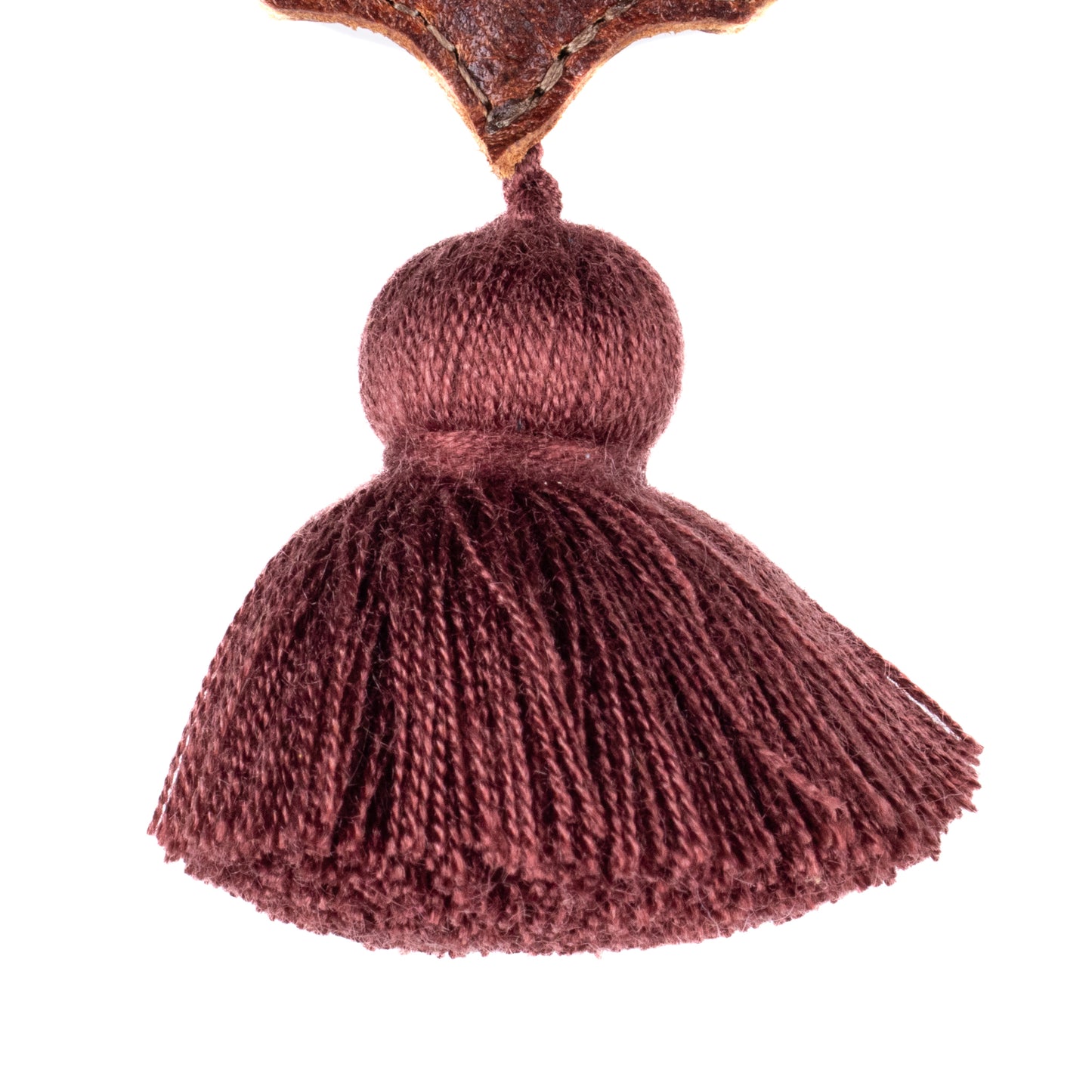 LEATHER BAT CHARM - HONEY