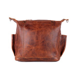 MEDIUM BEATRIZ CONVERTIBLE DAY BAG - FULL LEATHER - HONEY