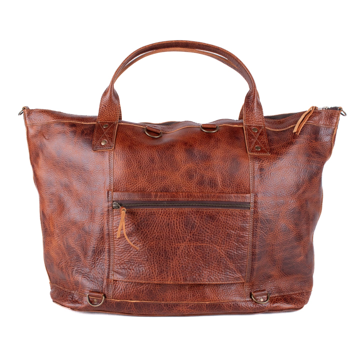 UPDATED PERFECT WEEKENDER - FULL LEATHER - HONEY